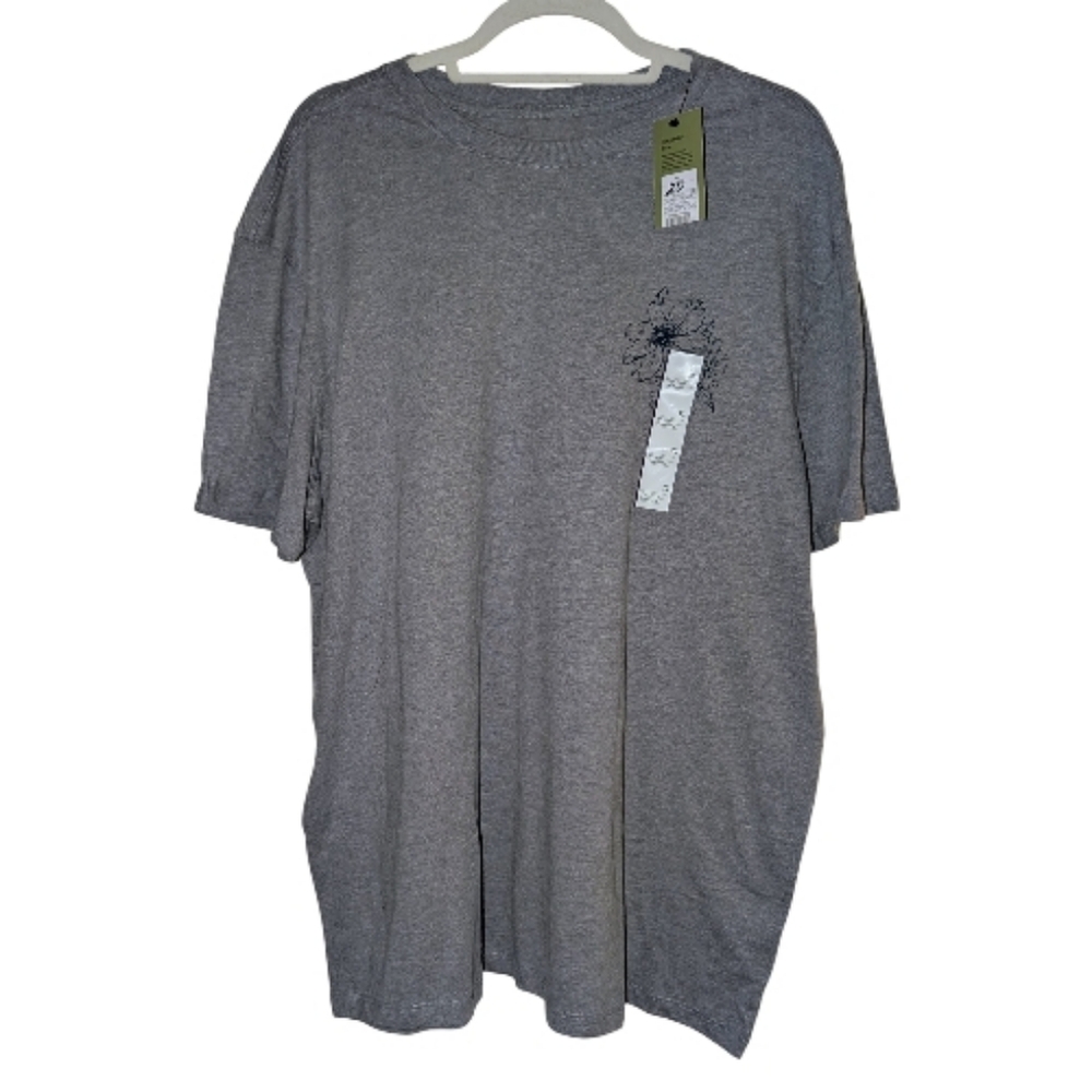 Goodfellow & Co Floral Graphic Tee Gray XL NWT